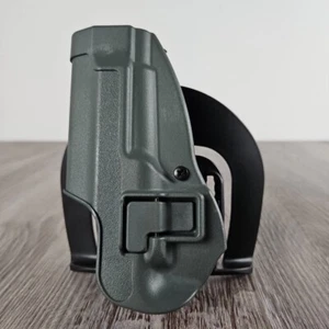 RH Blackhawk Serpa Holster Beretta 92/96 Drop Leg C1370 M9 9MM BLACK OD GREEN - Picture 1 of 5