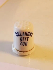 Vintage okc Zoo Thimble NWT NEEDS A BATH box7 - Picture 1 of 7