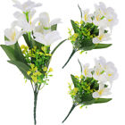 3 Pcs Lifelike Lily Flower Desktop Decor 7 Lilies Artificial