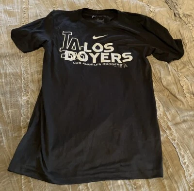LOS ANGELES DODGERS Béisbol NIKE Dri Fit LOS DOYERS Camisa Negra S NUEVA SIN ETIQUETAS Foto 1 de 2