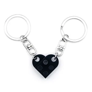 Heart Keychain Set 2 Pcs Matching Couples Stuff Gifts for Boyfriend Girlfrien... - Picture 1 of 6