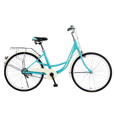 Bicicletas cómodas de 26 pulgadas para mujer bicicleta de playa de crucero bicicleta de una sola velocidad cómoda Foto 1 de 4