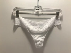 Panty perizoma vita bassa firmato Felina Lingerie pizzo bianco nuovo senza etichette L/XL N2122 M69 - Foto 1 di 4