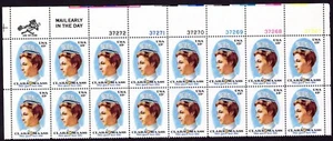 Scott #1699 Clara Maass Plate Block of 20 Stamps - MNH UR Double Image Black EFO - Picture 1 of 2