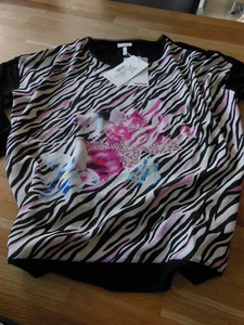Sportalm Shirt Größe 44, neu mit Etikett , Farbe schwarz / pink - Bild 1 von 3