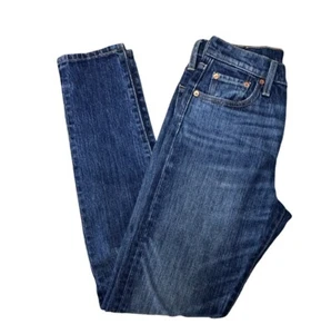 Levi’s Levi 501 Women’s Jeans Sz 25 Length 32 Dark Wash Blue EUC Classic  - Picture 1 of 8