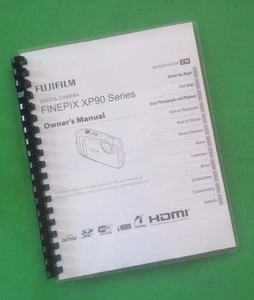 Owners Manual for Fujifilm XP90 XP-90 Camera 138 Pages W/Clear Covers! - Picture 1 of 1