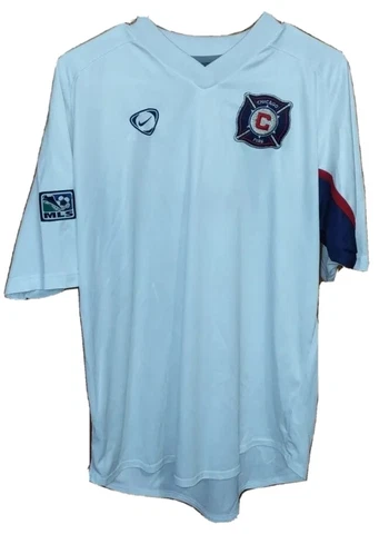 Vintage CHICAGO FIRE 2001-2002 Original MLS Nike Jersey SIZE Mens L RARE Vintage Cover