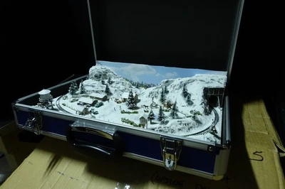 Z or N Gauge Snow Scene layout by Mountain Lake Model Railways MADE TO ORDER - Image 1 of 4