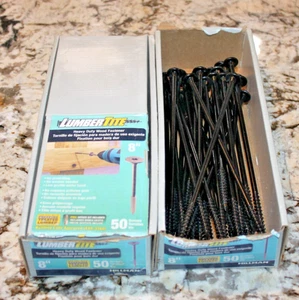 Hillman 8" LumberTite Screws 85 Pack Hardware Heavy Duty Wood Fasteners, 48120 - Picture 1 of 5