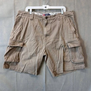 CHAPS Cargo Shorts Herren Gr. 40 Khaki Braun Freizeit Tasche Utility 100% Baumwolle - Bild 1 von 6