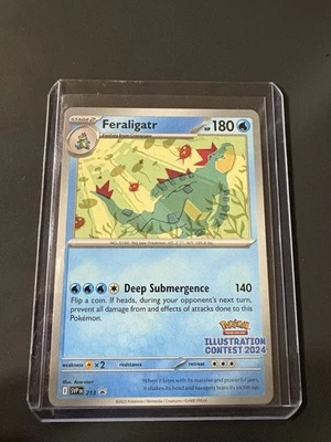 Feraligatr - 213  Illustration Contest 2024)213 Sv: Scarlet & Violet Promo Card  - Image 1 of 2