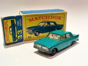 MATCHBOX 33b / FORD Zephyr 6 / Original Box 1962 / Scala 1:75 - Imagen 1 de 11