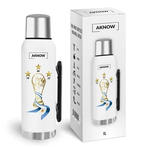 Stainless Steel Bottle Thermo Argentino World Cup Special For Mate Coffee - Picture 1 of 9