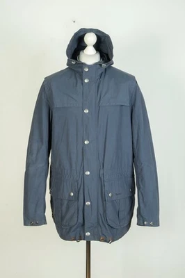 Barbour Quayside Greatcoat Hooded Field Navy Blue Men's Jacket Coat Size XXL - Image 1 of 4