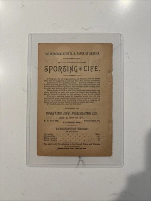Anuncio de periódico Spalding de béisbol vida deportiva de 1888 - siglo XIX Foto 1 de 2