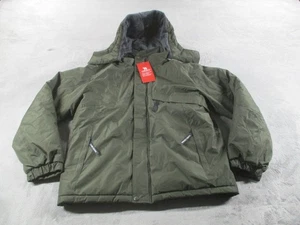Camel Crown Mens Waterproof Hooded Jacket Green Size M Ski Winter Outdoor NWT - Picture 1 of 12