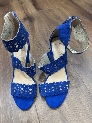 Tacones Jessica Simpson azul real, talla 7 Foto 1 de 4