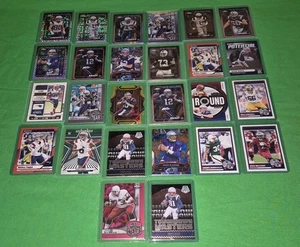 Pacchetto New England Patriots X 26 Inserti Paralleli Esordienti Prizm Numerati - Foto 1 di 8