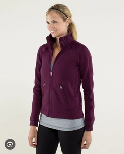 Lululemon Keep It Cozy Zip Up Funnel Neck Jacket Plum Women's Size 6 - Picture 1 of 9