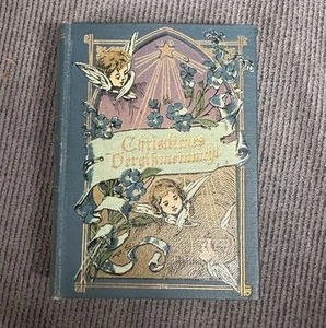 Antique German Forget Me Not Book Miniature Early 1900s - Foto 1 di 5