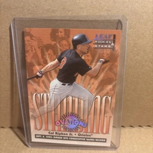 1998 Leaf Rookies & Stars - Standing Ovations Cal Ripken #6 /5000 - Bild 1 von 2