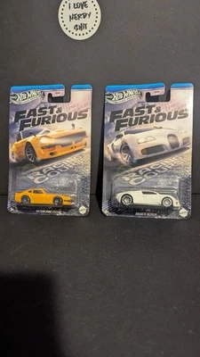 Hot Wheels Silver Series Fast & Furious Lot Of 2 Bugatti Datsun - Image 1 of 4