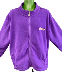 NFL Minnesota Vikings Purple Full-Zip Sweatshirt Men's X-Large - Picture 1 of 5