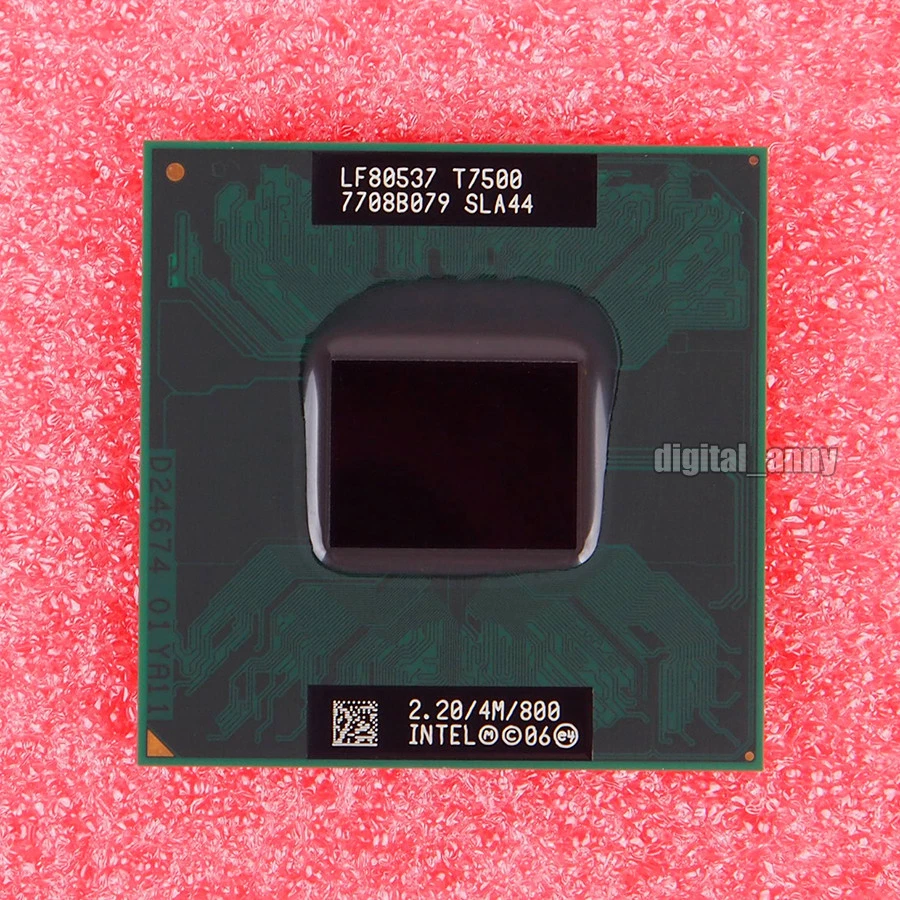 Intel Core 2 Duo T7500 2.2 GHz Dual-Core CPU Processor SLAF8 SLA44 LF80537T7500 - image 1 of 1