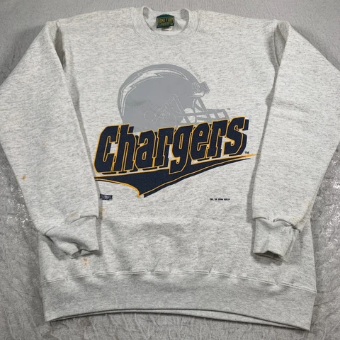 San Diego Chargers Sweatshirt Adult Medium Gray NFL Football Home Team Advantage Cover