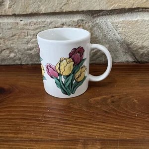Tulips Coffee Cup Mug Tea Drinks Flowers - Picture 1 of 11