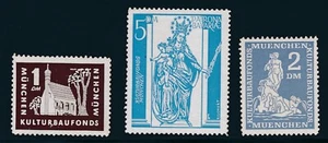 GERMANY (1946) MUNICH RECONSTRUCTION - KULTURBAUFONDS ASSN (3); MINT/UNUSED - Picture 1 of 2