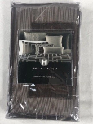 Nuevo en Paquete Hotel Collection Savoy Standard Pillowsham Marrón Foto 1 de 3