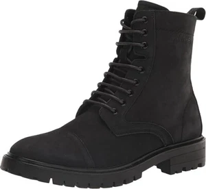 Calvin Klein Men's Lorenzo Boot | Black Leather | 11.5M - Picture 1 of 7
