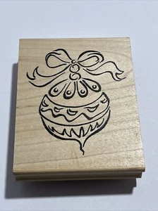 The Stamping Bug Rubber Stamp Christmas Ornament From 2000 - Picture 1 of 4