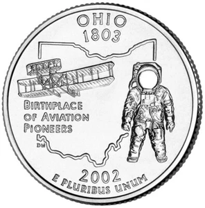 2002 D - Ohio - State Quarter - Picture 1 of 2