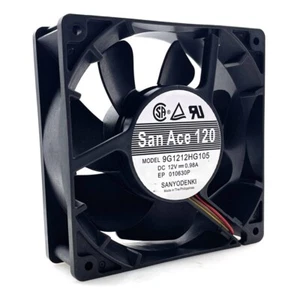 Case Fan 120MM 12038 12CM 12V 9G1212HG105 120x120x38MM Dual Ball High CFM - Picture 1 of 4