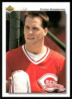 Chris Hammond 1992 Upper Deck #105 Cincinnati Reds - Image 1 of 2