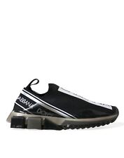 Dolce & Gabbana Elegant Black & White Sorrento Men's Sneakers Authentic