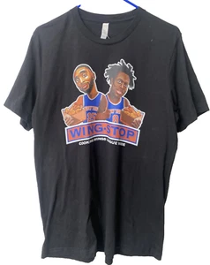 Camiseta negra Wing Stop Cooking Wings League Knicks - con etiqueta de lona - grande - Imagen 1 de 11