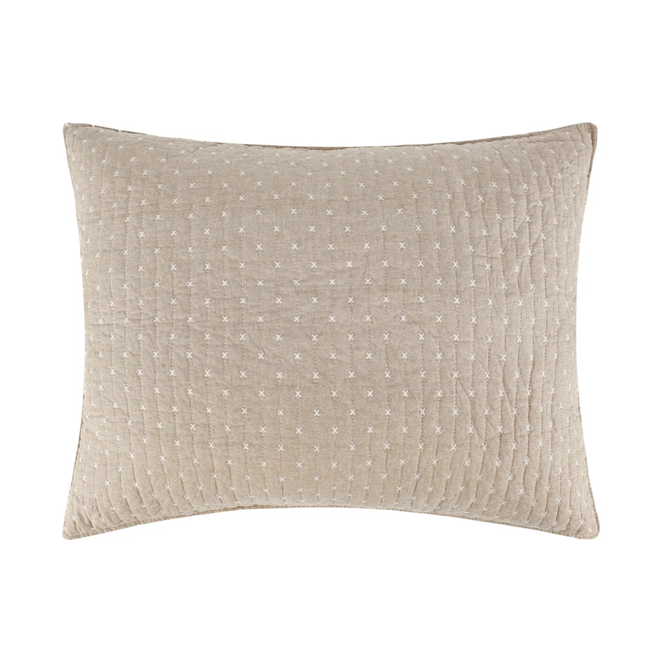 Cross Stitch Standard Sham - Levtex Home - Image 1 of 1