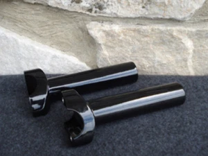 ELEVADORES DE MANILLAR RECTO DE 5,5" NEGROS FORJADOS PARA HARLEY - Imagen 1 de 1