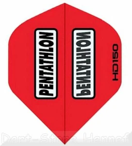 6 Dart Flights Pentathlon HD150, 150 Micron, ROT - Picture 1 of 1