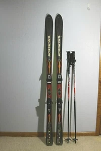 Rossignol skis carbon salomon 500 US men sizes 9.5 - 12.5 with Scott poles - Picture 1 of 10