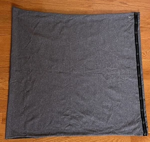 LULULEMON VINYASA SCARF WRAP STATIC COAL GRAY COZY Rulu snap raw edges heathered - Picture 1 of 6