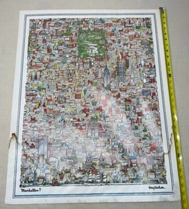 Tony Graham Manhattan Print Lithograph Stained - Picture 1 of 9