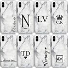 PERSONALISED INITIALS HONOR 9 10 MATE 10 CASE MARBLE HARD COVER FOR HUAWEI PHONE