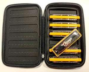 JDR Chicago Blues Harmonica Set of 6 + Case SAVE $40 ON A GREAT NEW HARP! - Picture 1 of 10