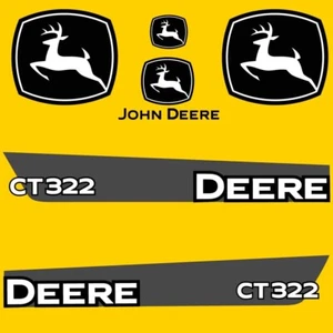 SE ADAPTA A LA CALCOMANÍA DE REPUESTO DE LA MINICARGADORA DEERE CT322 - LAMINADO DURADERO PARA EXTERIORES - Imagen 1 de 1