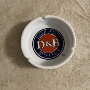 Dave and busters ceramic white ashtray - Picture 1 of 4